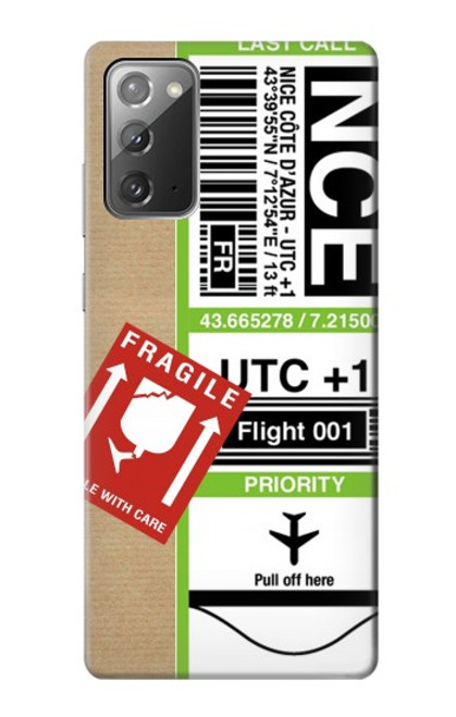 S3543 荷物タグアート Luggage Tag Art Samsung Galaxy Note 20 バックケース、フリップケース・カバー