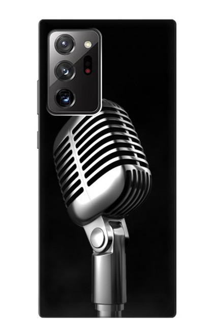 S1672 レトロ マイク ジャズ音楽 Retro Microphone Jazz Music Samsung Galaxy Note 20 Ultra, Ultra 5G バックケース、フリップケース・カバー