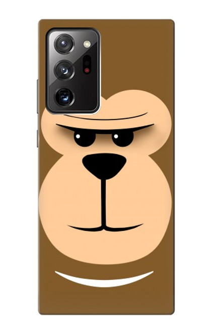 S2721 可愛い気難しい猿の漫画 Cute Grumpy Monkey Cartoon Samsung Galaxy Note 20 Ultra, Ultra 5G バックケース、フリップケース・カバー