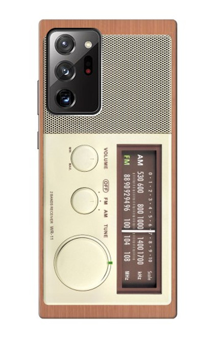 S3165 FM AM木レシーバーグラフィック FM AM Wooden Receiver Graphic Samsung Galaxy Note 20 Ultra, Ultra 5G バックケース、フリップケース・カバー