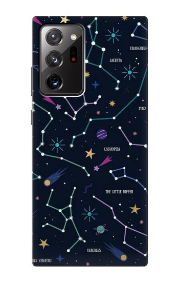 S3220 スターマップ星座星座 Star Map Zodiac Constellations Samsung Galaxy Note 20 Ultra, Ultra 5G バックケース、フリップケース・カバー