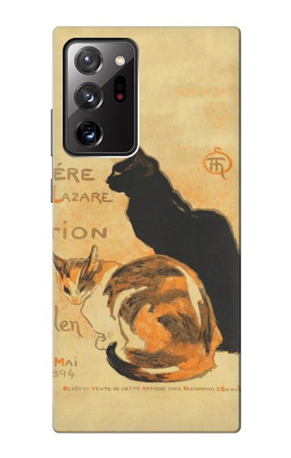 S3229 ヴィンテージ猫ポスター Vintage Cat Poster Samsung Galaxy Note 20 Ultra, Ultra 5G バックケース、フリップケース・カバー