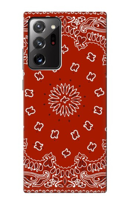 S3355 赤バンダナパターン Bandana Red Pattern Samsung Galaxy Note 20 Ultra, Ultra 5G バックケース、フリップケース・カバー