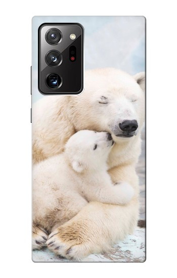 S3373 シロクマ抱擁家族 Polar Bear Hug Family Samsung Galaxy Note 20 Ultra, Ultra 5G バックケース、フリップケース・カバー