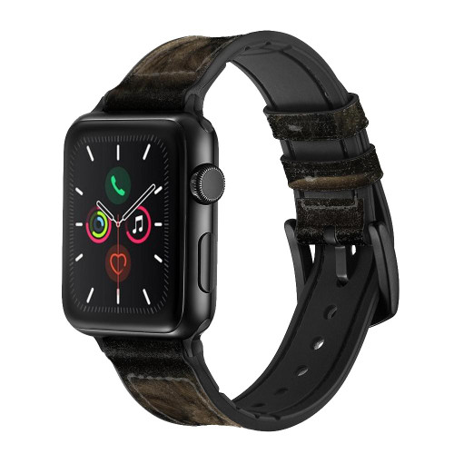 CA0055 ライオン Lion レザーシリコンApple Watchバンド アップルウォッチ バンド