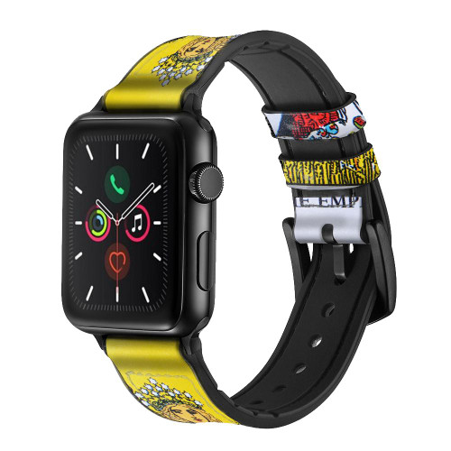 CA0451 タロットカード 女帝 Tarot Card The Empress レザーシリコンApple Watchバンド アップルウォッチ バンド