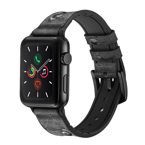 CA0521 月面 Moon Surface レザーシリコンApple Watchバンド アップルウォッチ バンド