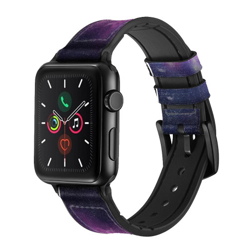 CA0821 ユニコーンギャラクシー Unicorn Galaxy レザーシリコンApple Watchバンド アップルウォッチ バンド