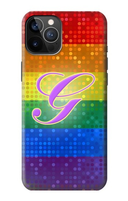 S2899 レインボーLGBTゲイプライド旗 Rainbow LGBT Gay Pride Flag iPhone 12, iPhone 12 Pro バックケース、フリップケース・カバー