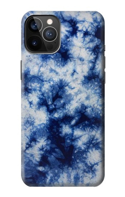 S3439 インディゴタイダイ Fabric Indigo Tie Dye iPhone 12, iPhone 12 Pro バックケース、フリップケース・カバー