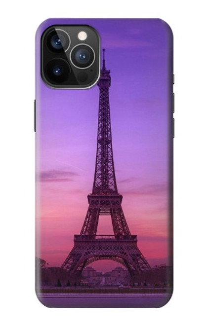 S3447 エッフェルパリの夕日 Eiffel Paris Sunset iPhone 12, iPhone 12 Pro バックケース、フリップケース・カバー