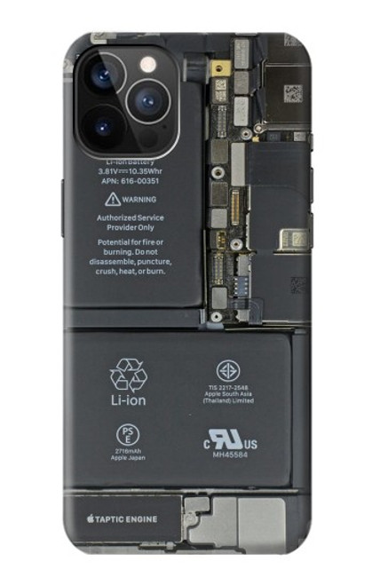 S3467 携帯電話の中のグラフィック Inside Mobile Phone Graphic iPhone 12, iPhone 12 Pro バックケース、フリップケース・カバー
