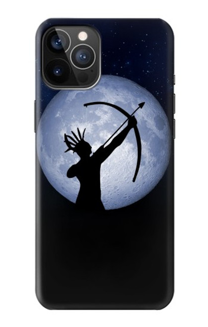 S3489 インディアンハンタームーン Indian Hunter Moon iPhone 12, iPhone 12 Pro バックケース、フリップケース・カバー