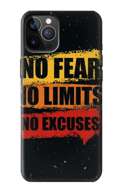 S3492 恐れのない言い訳のない No Fear Limits Excuses iPhone 12, iPhone 12 Pro バックケース、フリップケース・カバー