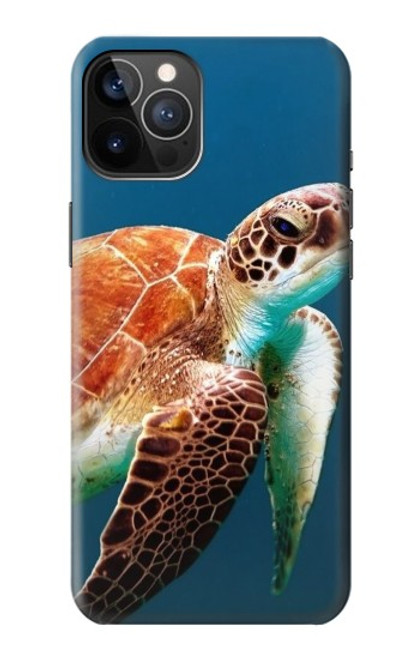 S3497 ウミガメ Green Sea Turtle iPhone 12, iPhone 12 Pro バックケース、フリップケース・カバー