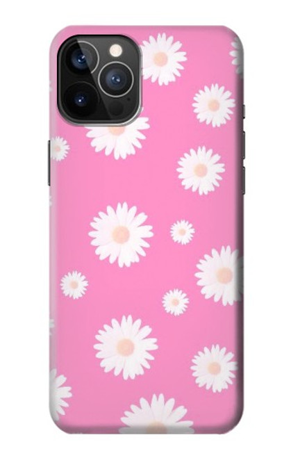 S3500 ピンクの花柄 Pink Floral Pattern iPhone 12, iPhone 12 Pro バックケース、フリップケース・カバー