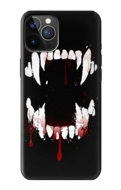 S3527 吸血鬼の歯 Vampire Teeth Bloodstain iPhone 12, iPhone 12 Pro バックケース、フリップケース・カバー