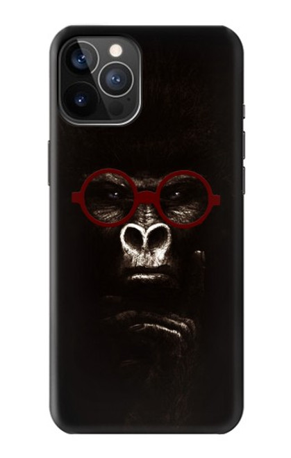 S3529 思考ゴリラ Thinking Gorilla iPhone 12, iPhone 12 Pro バックケース、フリップケース・カバー