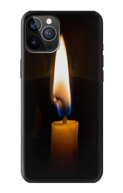 S3530 仏 Buddha Candle Burning iPhone 12, iPhone 12 Pro バックケース、フリップケース・カバー