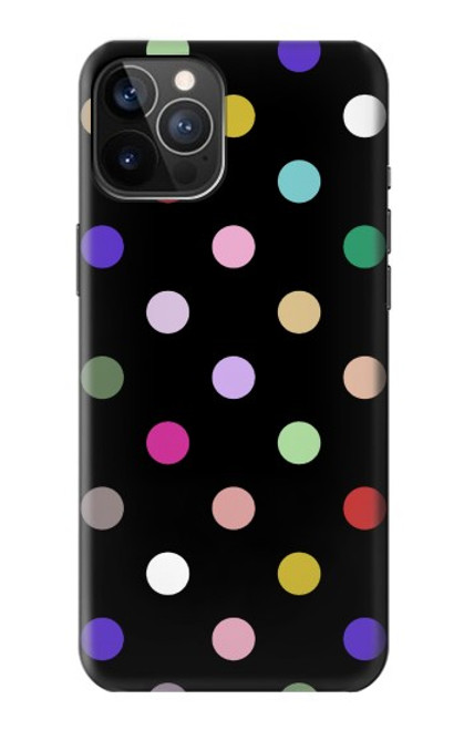 S3532 カラフルな水玉 Colorful Polka Dot iPhone 12, iPhone 12 Pro バックケース、フリップケース・カバー