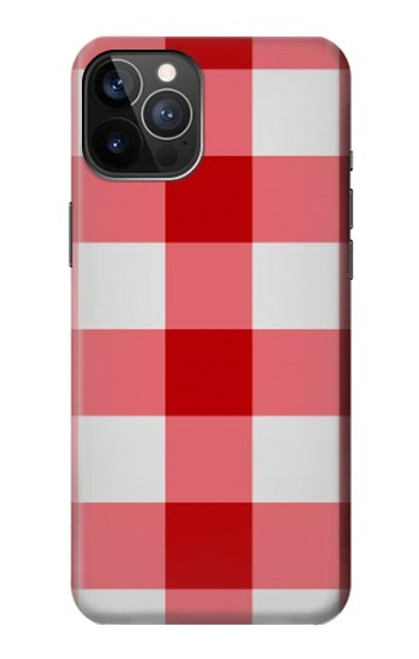 S3535 レッドギンガム Red Gingham iPhone 12, iPhone 12 Pro バックケース、フリップケース・カバー