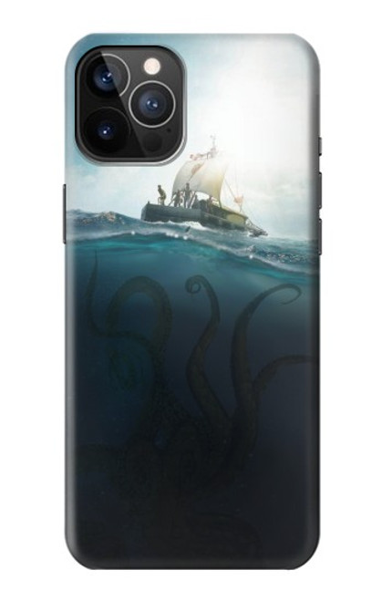 S3540 巨大なタコ Giant Octopus iPhone 12, iPhone 12 Pro バックケース、フリップケース・カバー