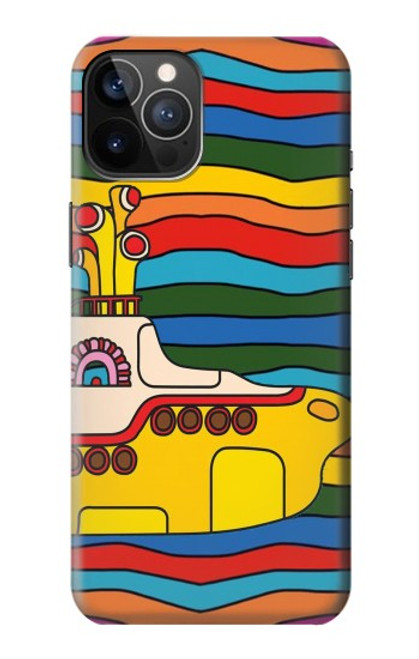 S3599 ヒッピーイエローサブマリン Hippie Yellow Submarine iPhone 12, iPhone 12 Pro バックケース、フリップケース・カバー
