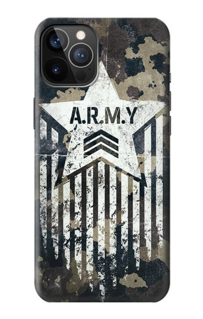 S3666 陸軍迷彩迷彩 Army Camo Camouflage iPhone 12, iPhone 12 Pro バックケース、フリップケース・カバー
