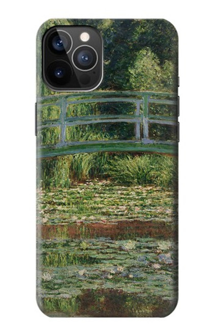 S3674 クロードモネ歩道橋とスイレンプール Claude Monet Footbridge and Water Lily Pool iPhone 12, iPhone 12 Pro バックケース、フリップケース・カバー