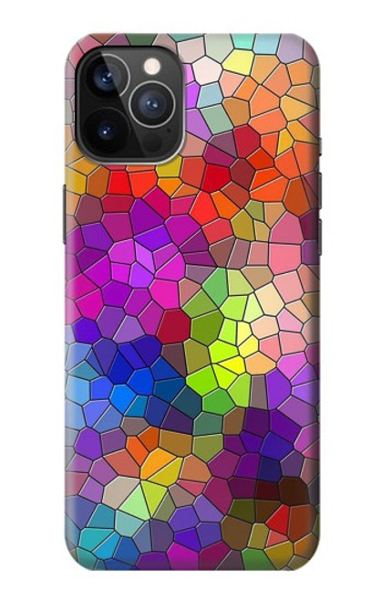 S3677 カラフルなレンガのモザイク Colorful Brick Mosaics iPhone 12, iPhone 12 Pro バックケース、フリップケース・カバー