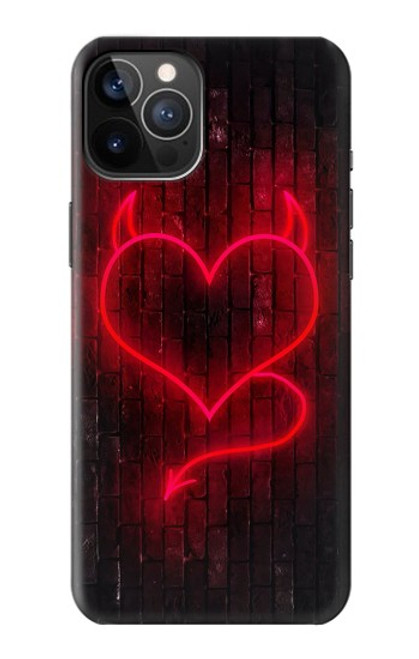 S3682 デビルハート Devil Heart iPhone 12, iPhone 12 Pro バックケース、フリップケース・カバー