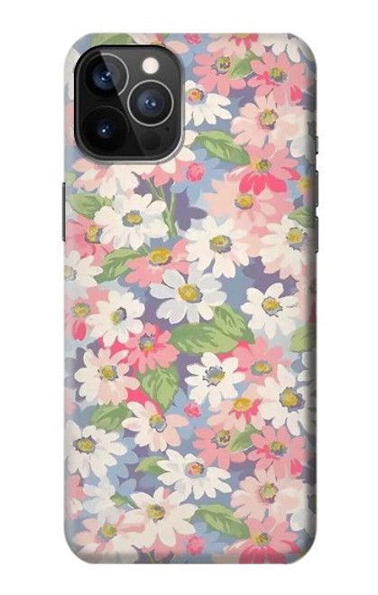 S3688 花の花のアートパターン Floral Flower Art Pattern iPhone 12, iPhone 12 Pro バックケース、フリップケース・カバー