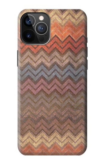 S3752 ジグザグ生地パターングラフィックプリント Zigzag Fabric Pattern Graphic Printed iPhone 12, iPhone 12 Pro バックケース、フリップケース・カバー