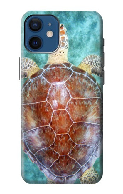 S1424 ウミガメ Sea Turtle iPhone 12 mini バックケース、フリップケース・カバー