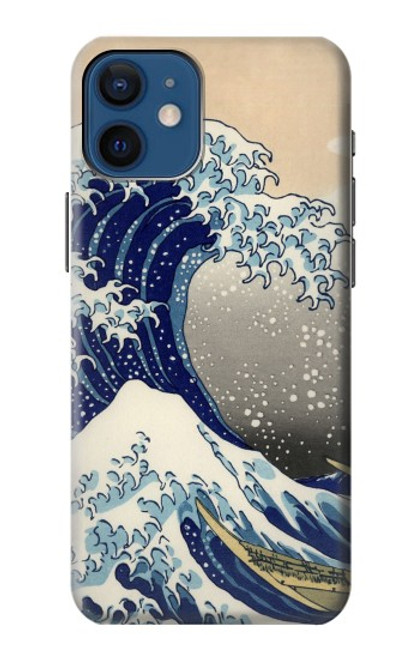 S2389 葛飾北斎 神奈川沖浪裏 Katsushika Hokusai The Great Wave off Kanagawa iPhone 12 mini バックケース、フリップケース・カバー