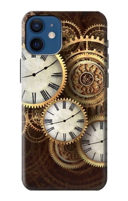 S3172 金時計 Gold Clock Live iPhone 12 mini バックケース、フリップケース・カバー