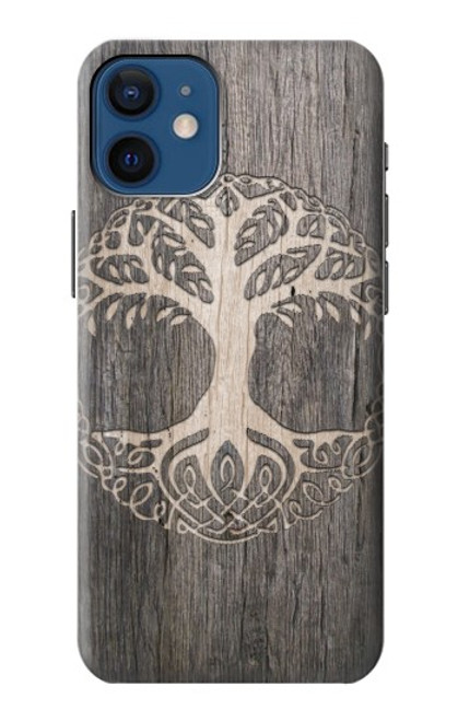 S3591 バイキングツリーオブライフシンボル Viking Tree of Life Symbol iPhone 12 mini バックケース、フリップケース・カバー
