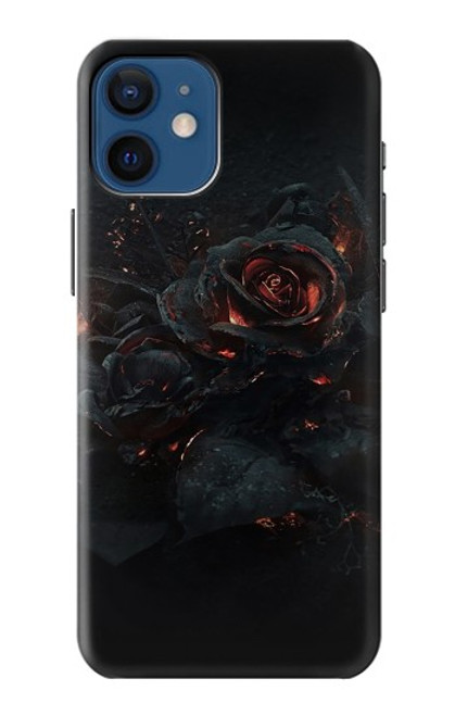 S3672 バーンドローズ Burned Rose iPhone 12 mini バックケース、フリップケース・カバー