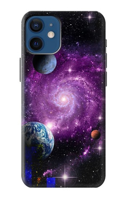 S3689 銀河宇宙惑星 Galaxy Outer Space Planet iPhone 12 mini バックケース、フリップケース・カバー