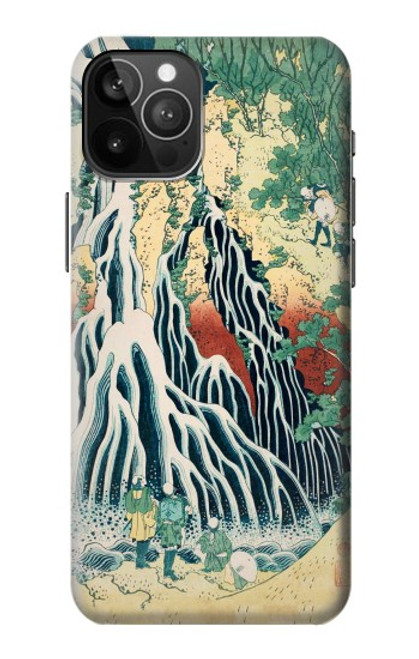 S2491 北斎 霧降の滝 Hokusai Kirifuri Waterfall at Kurokami Mountain iPhone 12 Pro Max バックケース、フリップケース・カバー