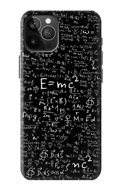 S2574 数学物理学黒板式 Mathematics Physics Blackboard Equation iPhone 12 Pro Max バックケース、フリップケース・カバー