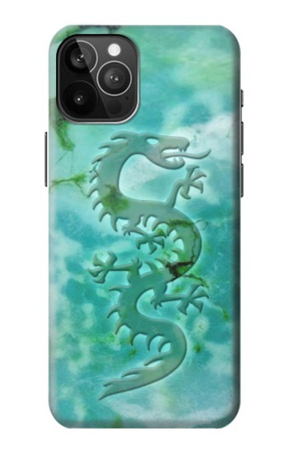 S2653 ドラゴングリーンターコイズストーングラフィックプリント Chinese Dragon Green Turquoise Stone Graphic Printed iPhone 12 Pro Max バックケース、フリップケース・カバー