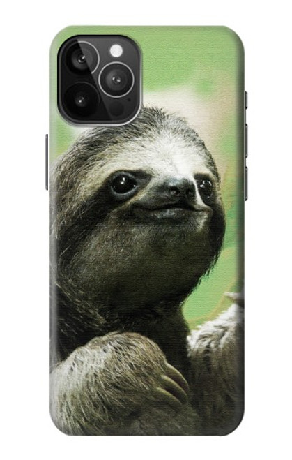 S2708 笑顔のナマケ Smiling Sloth iPhone 12 Pro Max バックケース、フリップケース・カバー