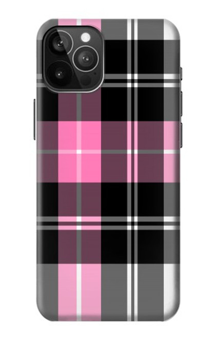 S3091 ピンクの模様のパターン Pink Plaid Pattern iPhone 12 Pro Max バックケース、フリップケース・カバー