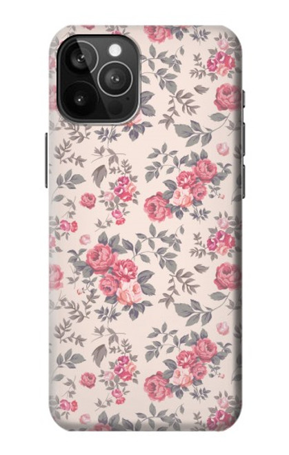 S3095 ヴィンテージ・バラ Vintage Rose Pattern iPhone 12 Pro Max バックケース、フリップケース・カバー