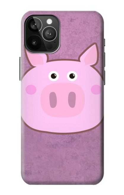 S3269 豚の漫画 Pig Cartoon iPhone 12 Pro Max バックケース、フリップケース・カバー