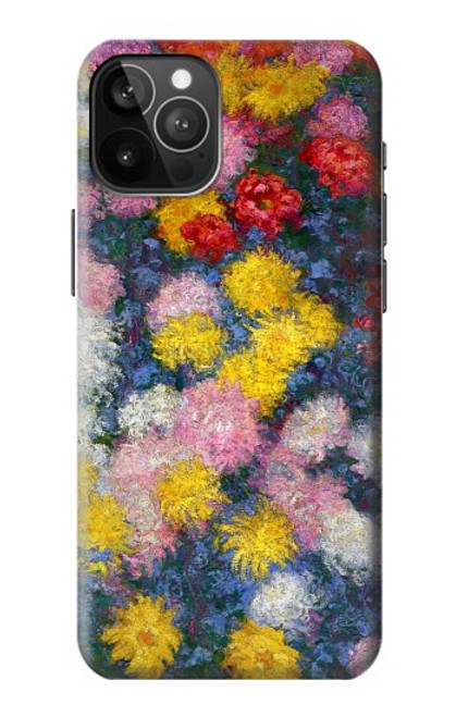 S3342 クロードモネ菊 Claude Monet Chrysanthemums iPhone 12 Pro Max バックケース、フリップケース・カバー