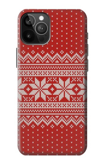 S3384 冬のシームレスな編み物パターン Winter Seamless Knitting Pattern iPhone 12 Pro Max バックケース、フリップケース・カバー