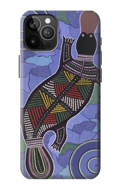 S3387 カモノハシオーストラリアのアボリジニアート Platypus Australian Aboriginal Art iPhone 12 Pro Max バックケース、フリップケース・カバー