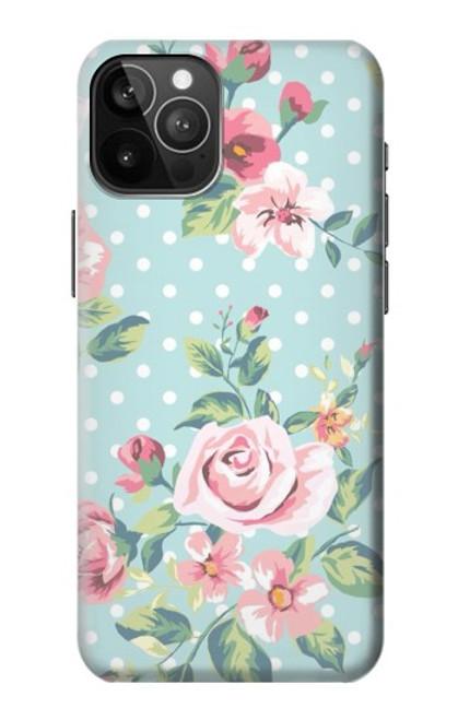 S3494 ヴィンテージローズポルカドット Vintage Rose Polka Dot iPhone 12 Pro Max バックケース、フリップケース・カバー